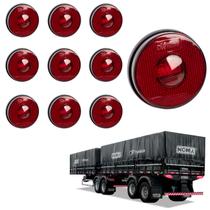 10 Lanterna Lateral Noma LED Rubi 85mm Saída Conector