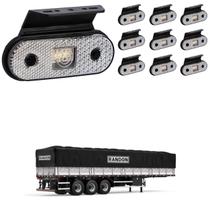 10 Lanterna Lateral Randon LED Cristal c/ Suporte - Fio 10 Lanterna Lateral Randon LED Cristal c/ Suporte - Fio