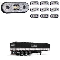 10 Lanterna Lateral Randon LED Cristal Saída Fios 10 Lanterna Lateral Randon LED Cristal Saída Fios