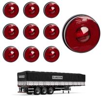 10 Lanterna Lateral Randon LED Rubi 85mm Saída Conector 10 Lanterna Lateral Randon LED Rubi 85mm Saída Conector