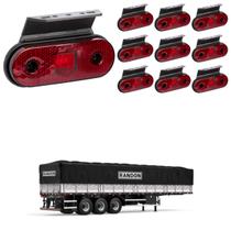 10 Lanterna Lateral Randon LED Rubi c/ Suporte - Fio