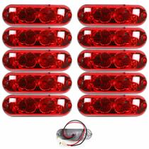 10 Lanterna Ônibus Caminhão Vigia Teto Cromada 2 LED 24 Volts VM 10 Lanterna Ônibus Caminhão Vigia Teto Cromada 2 LED 24 Volts VM