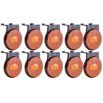 10 Lanterna Pisca Lateral Led Bivolt 65mm Carreta Randon C/ Sup 10 Lanterna Pisca Lateral Led Bivolt 65mm Carreta Randon C/ Sup