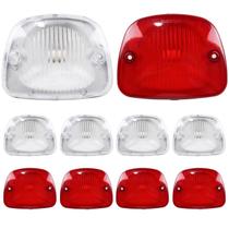 10 Lanterna Vigia Teto para Ônibus Marcopolo G6 + Soquete LENTE BAIXA