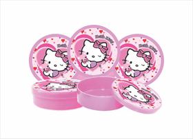 10 Latinhas Hello Kitty rosa - Produto artesanal