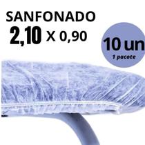 10 Lençol Descartável Em TNT Maca Com Elastico 2,10x0,90 mts