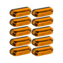 10 Lente Da Lanterna Delimitadora Sem Abas Cor Amarelo Gf 10 Lente Da Lanterna Delimitadora Sem Abas Cor Amarelo Gf