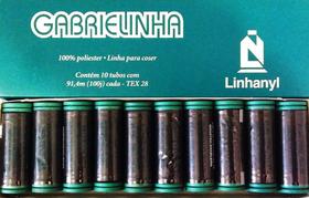 10 Linha Costura Gabrielinha Preto Linhanyl SP128