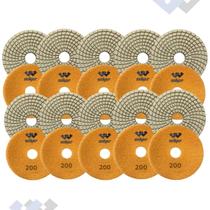 10 Lixa Diamantada 200 Polir Mármore Granito Porcelanato 10 Lixa Diamantada 200 Polir Mármore Granito Porcelanato