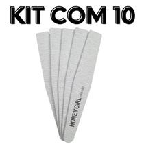 10 Lixas Caixao Honey Girl Para Unha em Gel Acrilica 100/180 10 Lixas Caixao Honey Girl Para Unha em Gel Acrilica 100/180