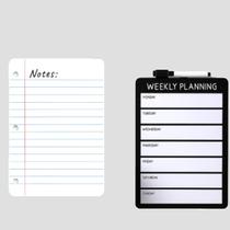 10 Lousas Magnética P/ Planejamento Semanal com Caneta