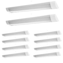 10 Luminária Led Linear 11,5w Philips 3000k 1100lm Bivolt