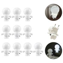 10 Luminárias Abajur de Tomada Astronauta Luz Infantil LED 10 Luminárias Abajur de Tomada Astronauta Luz Infantil LED
