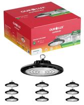 10 Luminárias High Bay UFO 200W Bivolt Cor da Luz Branco Frio 6500K Ourolux
