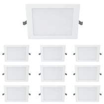 10 Luminárias Plafon Led 3000k Philips 18w 1300Lm Bivolt