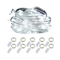 10 Luzes de Fada LED com Fio de Cobre (1m/2m) - Decoração para Casamento, Natal e Jardim