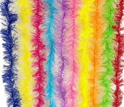 10 Marabu Com Brilho Colar Festivo Plumas Festa Cosplay
