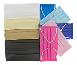 10 Máscaras Coloridas Lavável Tnt Camada Dupla Com Clipe Nasal e Elástico 10 Máscaras Coloridas Lavável Tnt Camada Dupla Com Clipe Nasal e Elástico