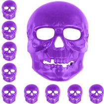 10 Máscaras de Caveira Pirata Roxa Festa Infantil Halloween