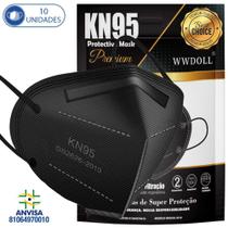 10 Máscaras Descartáveis Kn95 Pff2 Wwdoll 5 Camadas C Anvisa