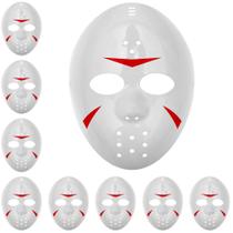 10 Máscaras Jason Hockey Fantasia Bruxas Carnaval Atacado