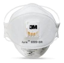 10 Máscaras Respiratoria Aura 3m 9322 +br Pff2 S N95 Valvula