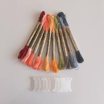 10 meadas para bordar - Paleta cores pasteis