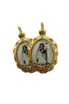 10 Medalha N S Sra Nossa Senhora da Cabeça - 1x2 cm