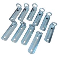 10 Meia Cana Com Argola Soldado Para Toldo Cortina (zincado)