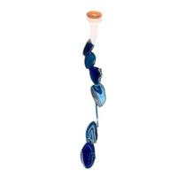 10 Mensageiro dos Ventos Chapas de Ágata Azul Paz Calma 10 Mensageiro dos Ventos Chapas de Ágata Azul Paz Calma