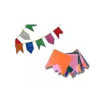 10 Metros Bandeirinha de Plástico Festa Junina Arraiá - Real Seda 10 Metros Bandeirinha de Plástico Festa Junina Arraiá - Real Seda
