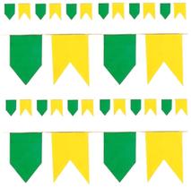 10 Metros Bandeirinha Plástica Copa do Mundo Verde Amarela 10 Metros Bandeirinha Plástica Copa do Mundo Verde Amarela