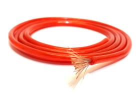 10 Metros Cabo Força 6,0 mm Vermelho Positivo Emborrachado
