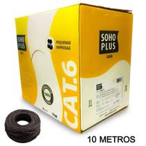 10 Metros De Cabo Rede Cat6 SohoPlus Furukawa 100% Cobre