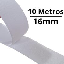 10 Metros de Fita Fecho De Contato Com Adesivo 16mm largura
