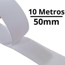 10 Metros de Fita Fecho De Contato Com Adesivo 50mm largura