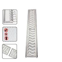 10 metros do Ralo Linear 10x50cm com Tela e Aro de Fixação Reforçados