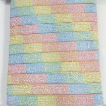 10 metros Elástico Lurex Especial 7mm Candie Collors 3686 010 encadernação