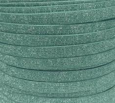10 metros Elástico Lurex Especial 7mm Verde 3699 010 encadernação