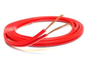 10 Metros Fio Paralelo 2x1,00mm Vermelho Emborrachado Som Automotivo Alto Falante Flexível 1mm 10 Metros Fio Paralelo 2x1,00mm Vermelho Emborrachado Som Automotivo Alto Falante Flexível 1mm