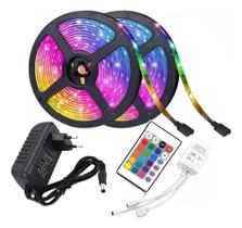 10 Metros Fita Led Rgb 16 Cores Prova D'agua+controle+fonte