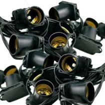 10 Metros Varal De Luzes Festão Cordão Soquete E27 Bivolt Decoração Eventos Natal Casamento Festa Junina Guirlanda Escolas Arvore Varanda Corrimão - Bela Home Iluminação Decoração