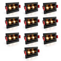 10 Micro Spot Led Downlight Pontual Direcionável Luz10 10 Micro Spot Led Downlight Pontual Direcionável Luz10