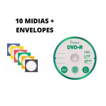 10 Mídia Dvdr Virgem Smartbuy 10 Envelopes Papel 10 Mídia Dvdr Virgem Smartbuy 10 Envelopes Papel