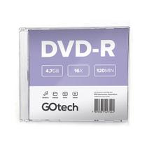 10 Mídias DVD-R 4,7Gb Go Tech DVDR1 - Gotech