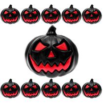 10 Mini Abóboras Preta Dia das Bruxas Festa Halloween Lembrancinha e Decoração