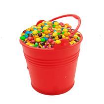 10 Mini Baldes Plástico Baldinhos Com Alça Lembrancinhas