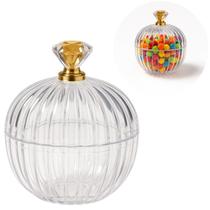 10 Mini Baleiro Transparente Pote com Tampa Festas Decoração 10 Mini Baleiro Transparente Pote com Tampa Festas Decoração