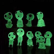 10 Mini Boneco Luminoso Princesa Mononoke Miyazaki Jardim