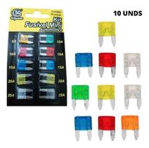 10 Mini Fusível Automotivo Carro 5a 10a 15a 20a 25a 30a